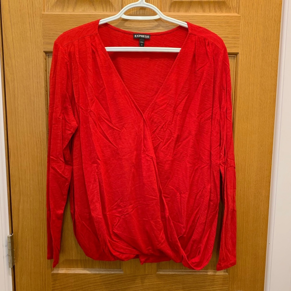Express Crossover Long Sleeve Top